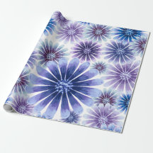 Papel de envolvimiento floral de lavanda