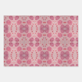 Papel de envolvimiento floral de peonies rosados