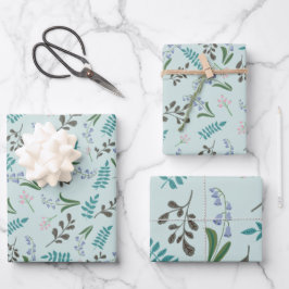 Papel de envolvimiento floral de Woodland encantad