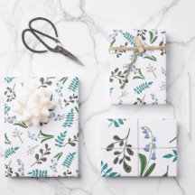Papel de envolvimiento floral de Woodland encantad