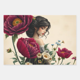 Papel de envolvimiento floral Descomposición de ho