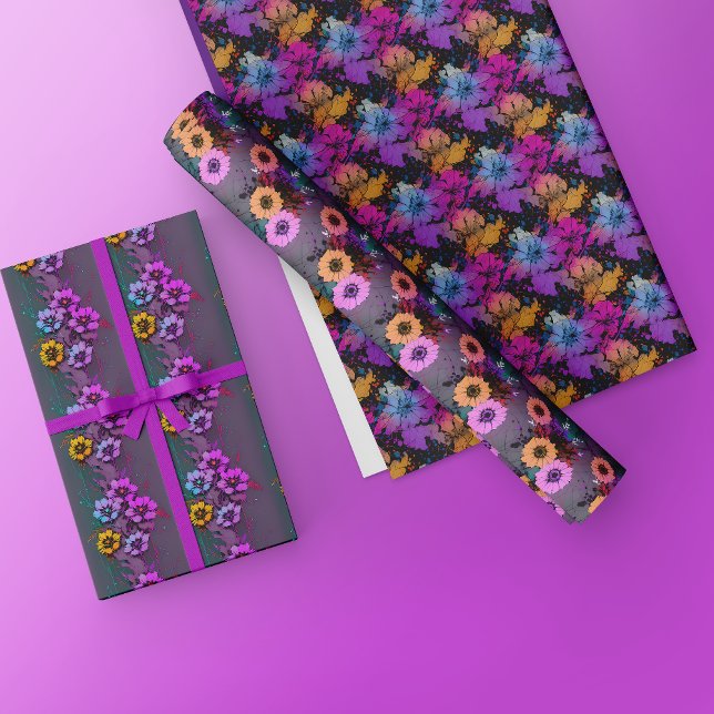 Papel de envolvimiento floral - Hermosas flores ab (Subido por el creador)
