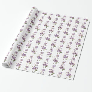 Papel de envolvimiento floral pequeño - Flor delga