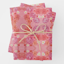 Papel de envolvimiento floral Rosa al atardecer