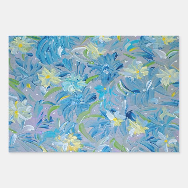 Papel de envolvimiento floral Summer Meadow (Anverso)