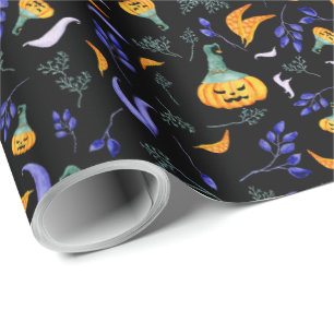 Papel de envolvimiento forestal de Halloween