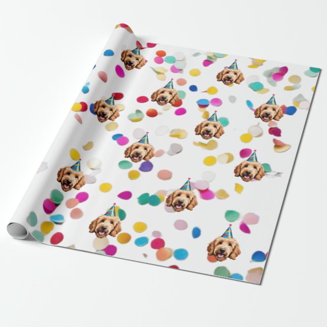 Papel de envolvimiento Goldendoodle 2 (Desenrollado)