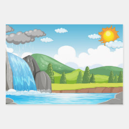 Papel de envolvimiento inspirado en la naturaleza