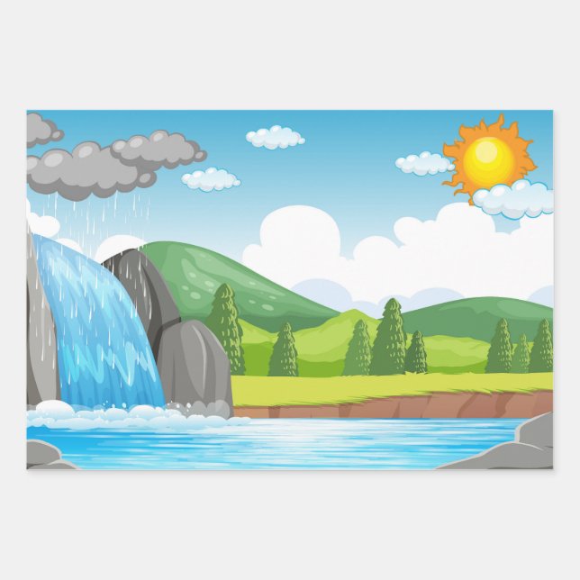 Papel de envolvimiento inspirado en la naturaleza (Anverso)