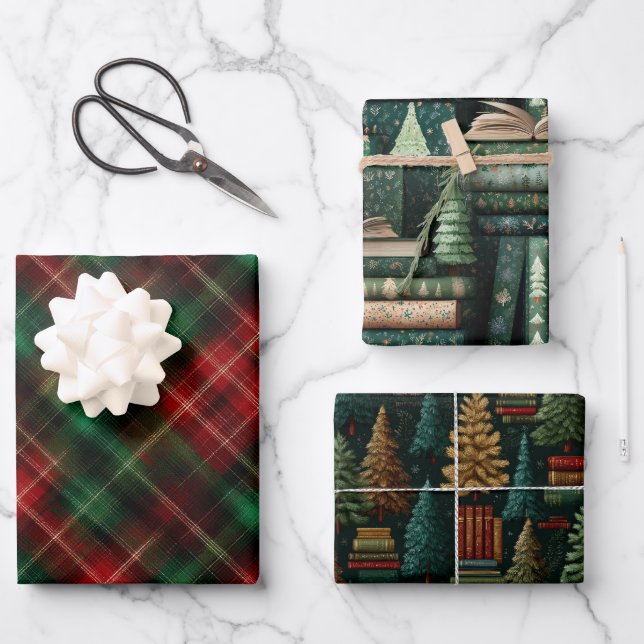 Papel de envolvimiento merry mix para navidades (Anverso)