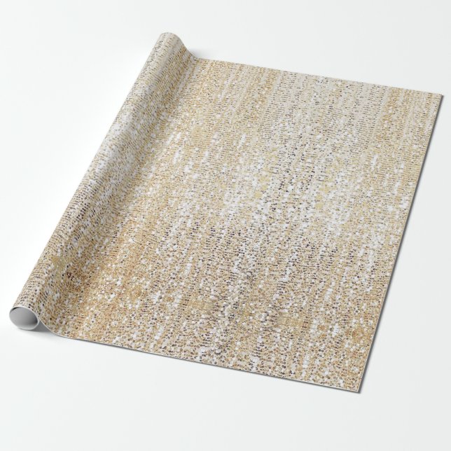 Papel de envolvimiento moderno Purpurina de champá (Desenrollado)