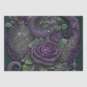 Papel de envolvimiento morado de Snake Celtic Knot