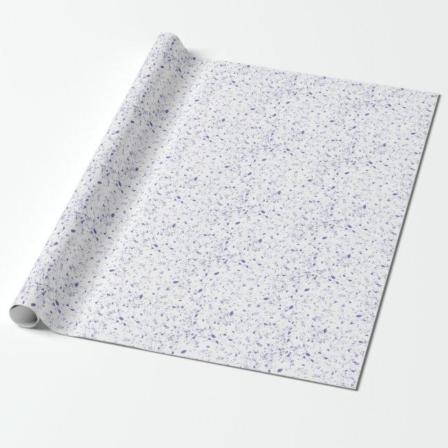 Papel de envolvimiento morado de Terrazzo (Desenrollado)