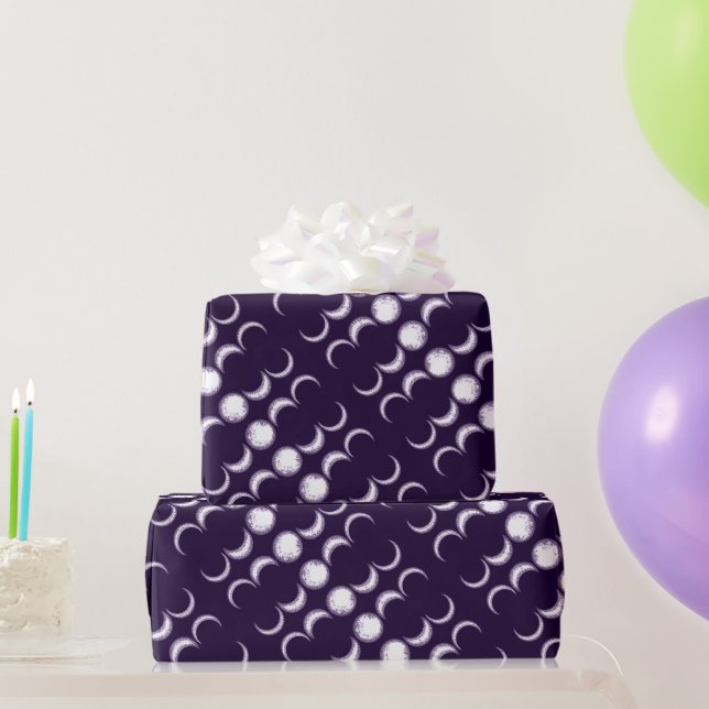 Papel de envolvimiento morado para niños (Regalos de fiesta)