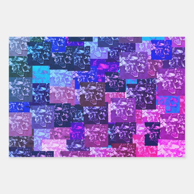 Papel de envolvimiento morado roto (Anverso 2)