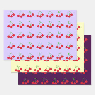 Papel de envolvimiento multipaquete de cerezas (tr