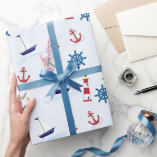 Papel de envolvimiento náutico para el faro de la