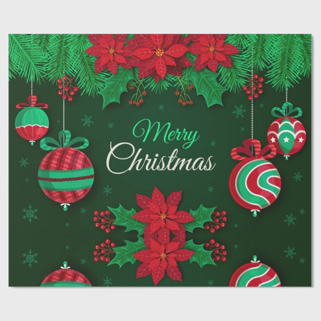 Papel de envolvimiento navideño (Superficie plana)