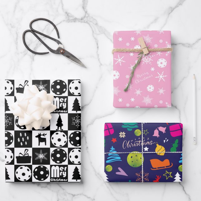  Papel de envolvimiento navideño 🎄 bola de pelota (Anverso)