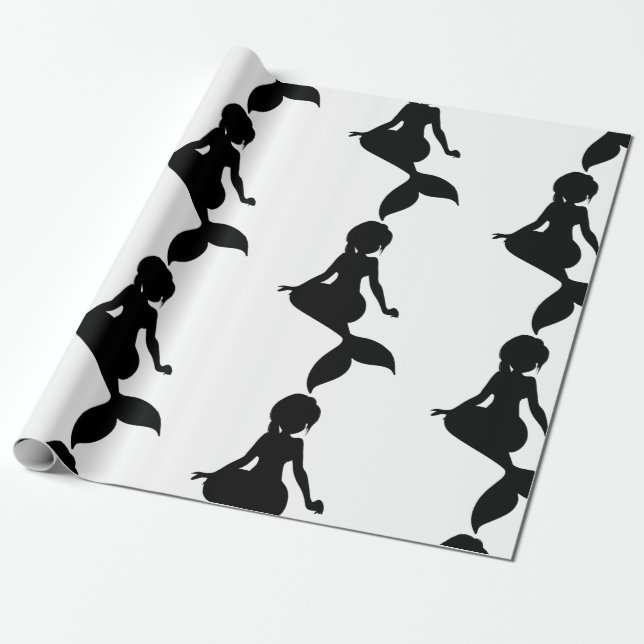 Papel de envolvimiento negro de la sirvienta Fiest (Desenrollado)