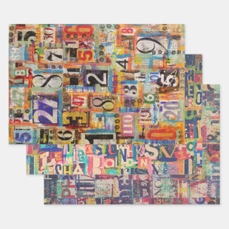 Papel de envolvimiento o papel de collage y desaco