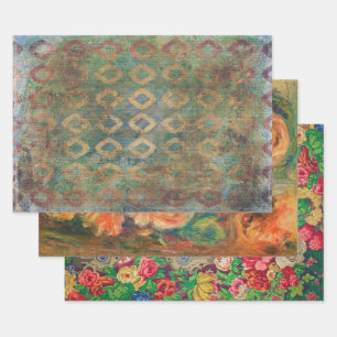 Papel de envolvimiento o papel de collage y desaco