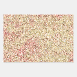 Papel de envolvimiento Ombre Glitz Purpurina Girly