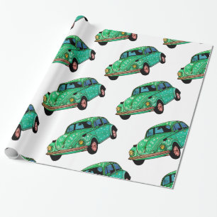 Papel de envolvimiento para auto hippie verde Mand