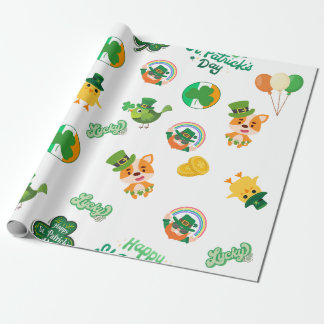 Papel de envolvimiento para el Día de San Patricio