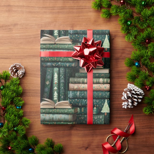 Papel de envolvimiento para el libro de estilo 3d (Regalo de vacaciones)