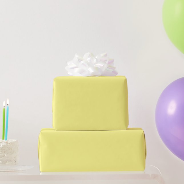 Papel de envolvimiento para el pastel amarillo (Regalos de fiesta)