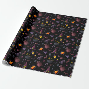 Papel de envolvimiento para Gorra de brujas oscuro