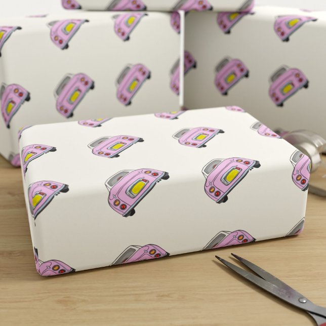 Papel de envolvimiento para la limpieza de coches  (Cute pink figgy wrapping paper just for your pink figaro related gifts)