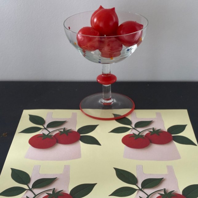 Papel de envolvimiento para los amantes de los ali (Fresh tomato gift wrap for home cooks, food lovers & recipe book gifts.)