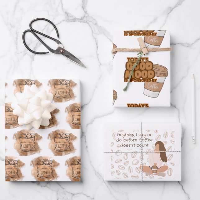 Papel de envolvimiento para los amantes del café (Anverso)