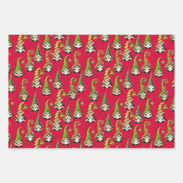 Papel de envolvimiento para los navidades (Anverso)