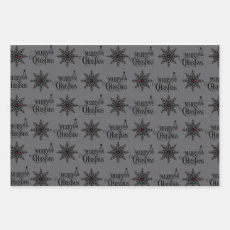 Papel de envolvimiento para Navidades de cráneo