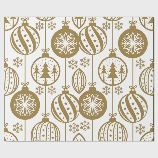 Papel de envolvimiento para Navidades de ornamento (Costura)