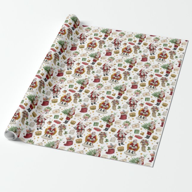 Papel de envolvimiento para Navidades mágicos de r (Desenrollado)
