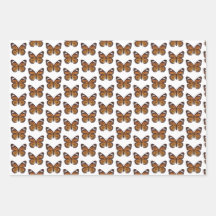 Papel de envolvimiento para regalo de mariposa