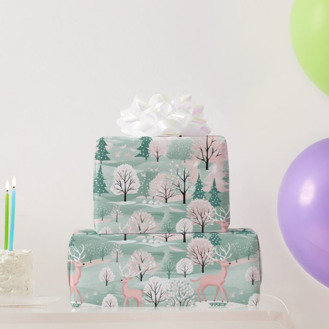 Papel de envolvimiento para vacaciones de renos de (Regalos de fiesta)