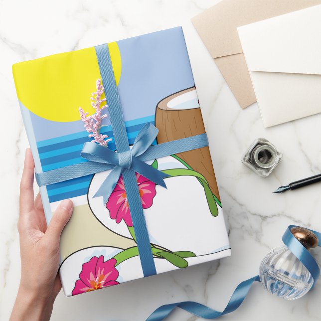 Papel de envolvimiento para vacaciones tropicales (Subido por el creador)