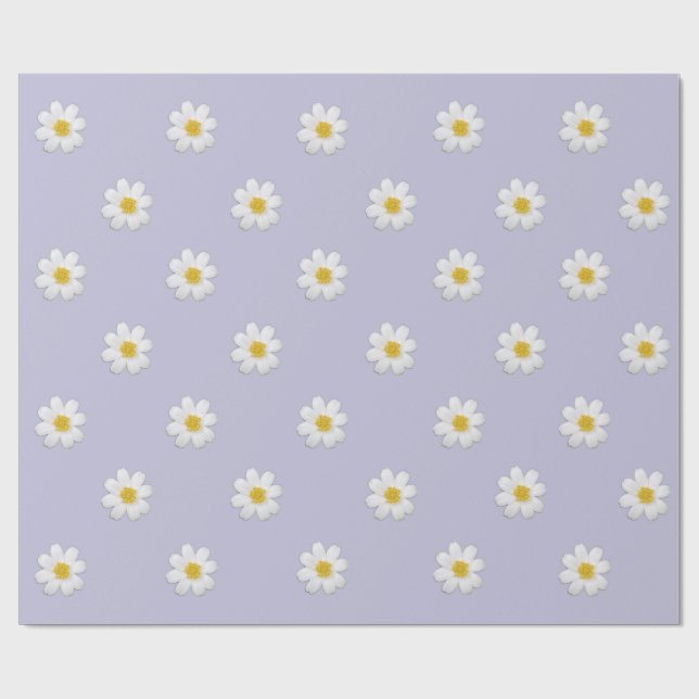 Papel de envolvimiento Pastel Daisy (Superficie plana)