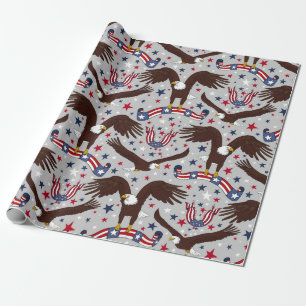 Papel de envolvimiento Patriotic Bald Eagle