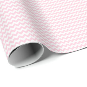 Papel de envolvimiento pequeño de cheurón rosa y b