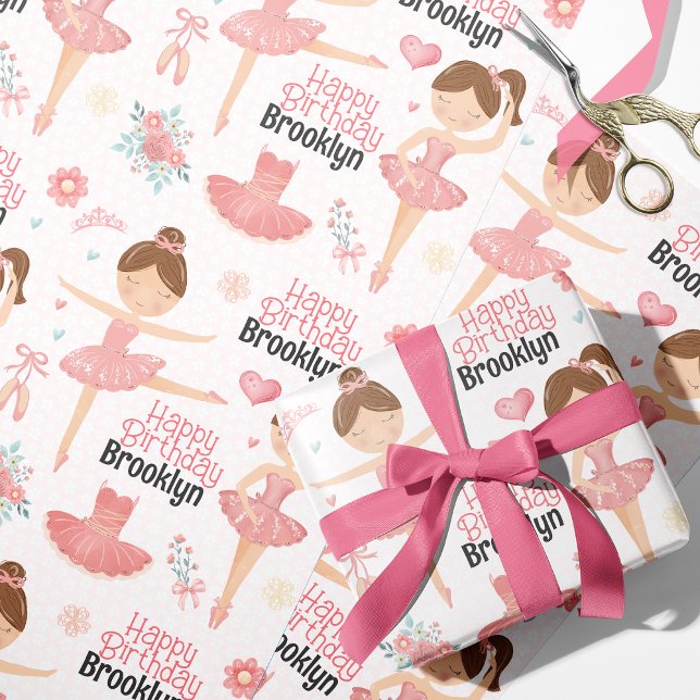 Papel de envolvimiento personalizado de Brunette B (Subido por el creador)