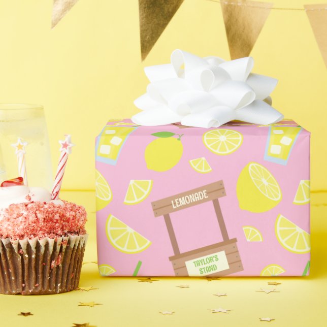 Papel de envolvimiento personalizado de la base de (Fiesta de cumpleaños )