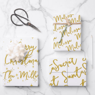 Papel de envolvimiento personalizado para estrella