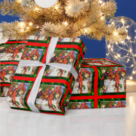 Papel de envolvimiento presente de los elfos de lo