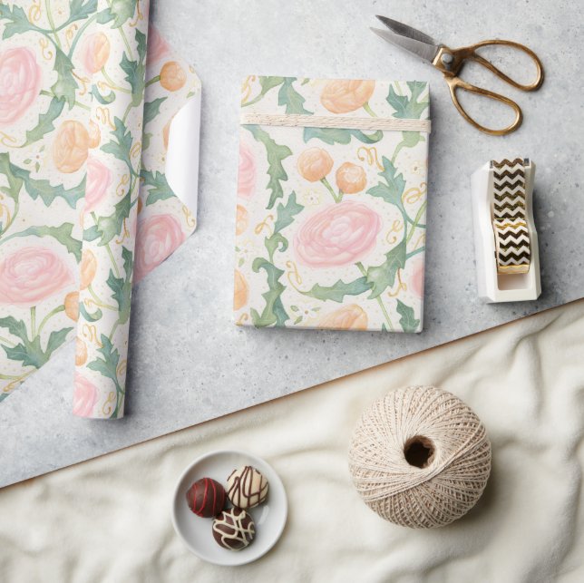 Papel de envolvimiento Ranunculus radiante (Artesanía)